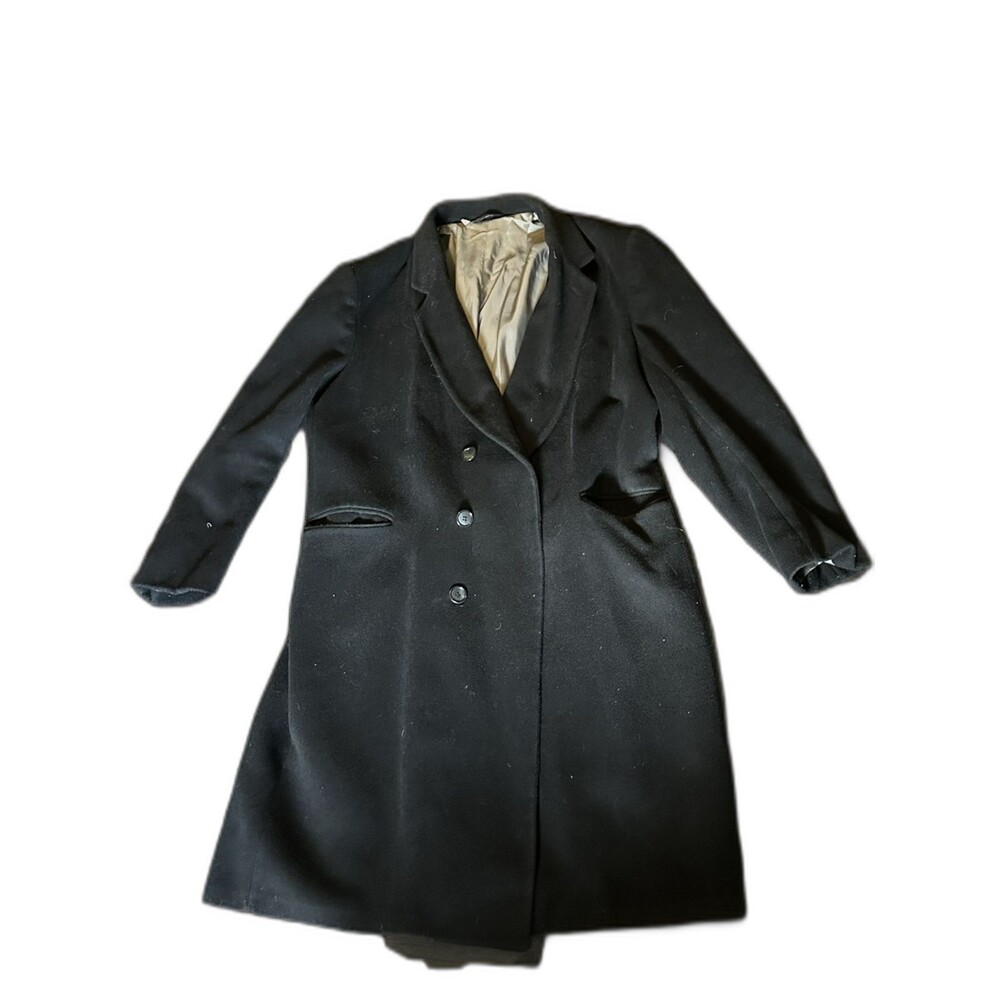 Vintage The Sovereign Wool Coat Tailored By Barry Men’s Sz 50 Double Breasted